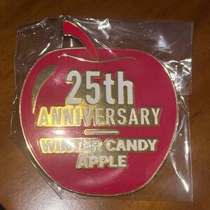Bath And Body Works - Winter Candy Apple metal pin. 25th anniversary new